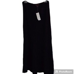 New Shape FX Black Ribbed Maxi Skirt size Small Tall